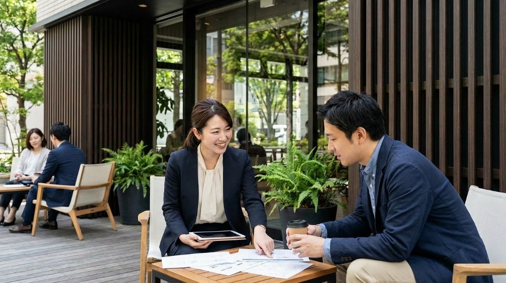 開業計画のミーティング風景